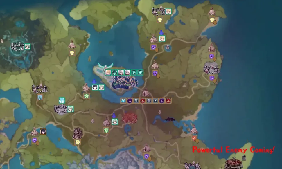 丘丘人的野望跨区域地图与多个据点路线节点